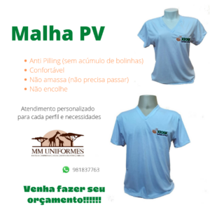 Uniformes empresariais | CAMISETA MALHA PV ANTIPILLING